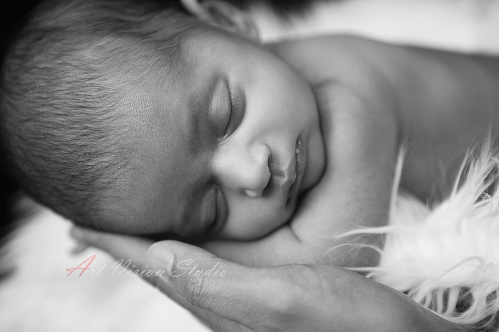 Stamford, CT- Sleeping newborn baby