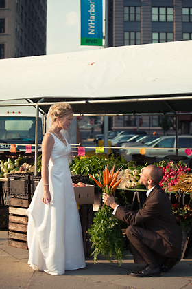 Posing for wedding photography